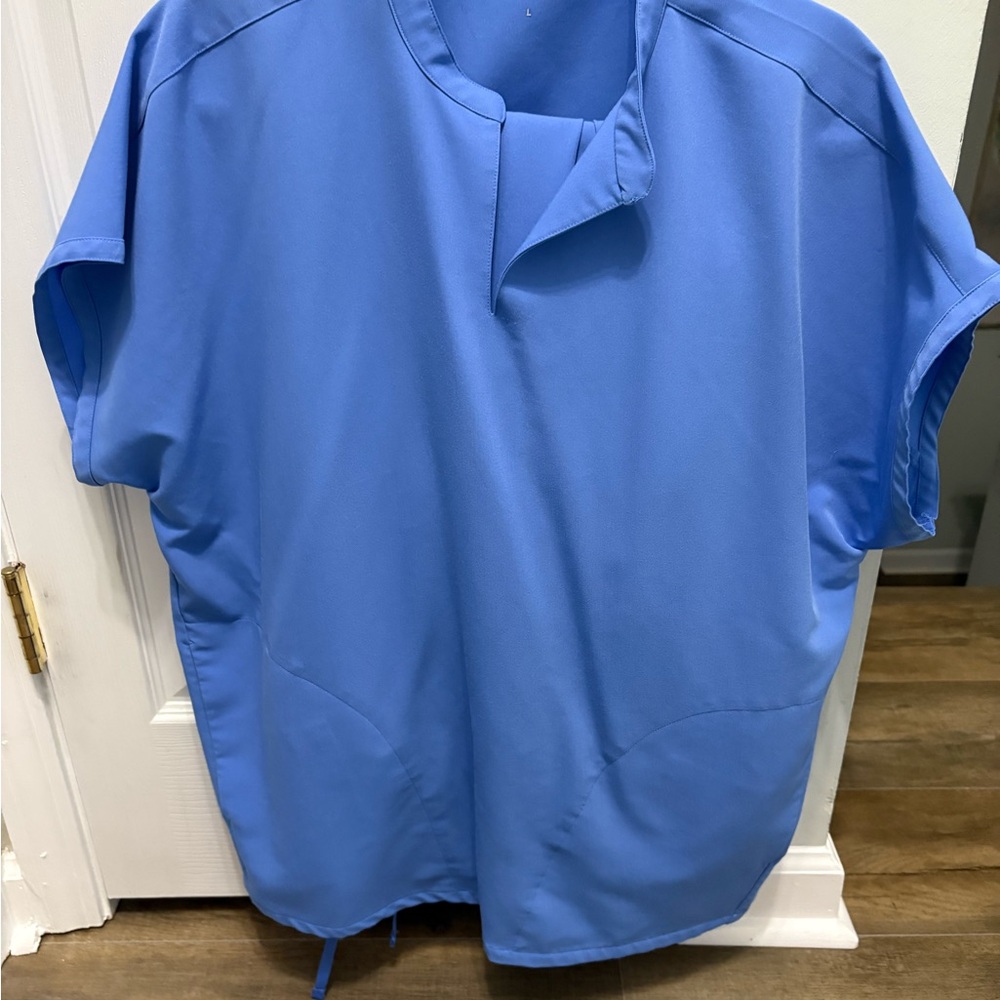 Women's Casual Blue Button Down Shirt
